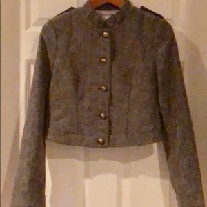 NWT BR Heritage snakeskin military style jacket.